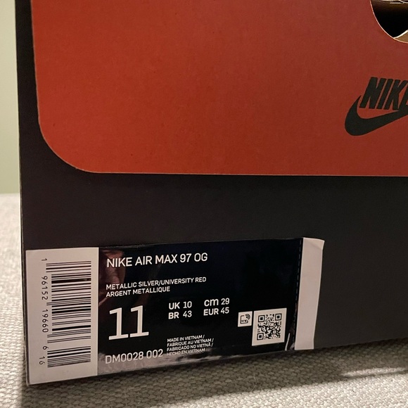 Air Max 97 OG 'Silver Bullet' 2022 - Men’s Size 11 - Picture 9 of 10